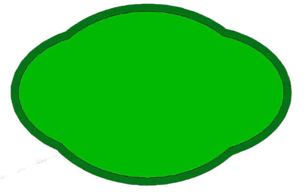 Image d'un ovale représentant les formes de pots pour bonsaï de différentes formes composées de type féminin