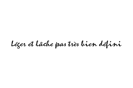 Exemple: Texte écrit à la main levée représentant le style « Soh » pour un style de pots pour bonsaï